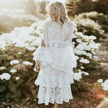 Load image into Gallery viewer, Runway Cascading Ruffle Dress