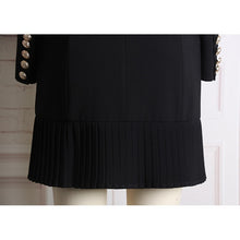 Load image into Gallery viewer, HIGH QUALITY  Designer  Double Breasted Coat Dress