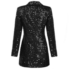 Load image into Gallery viewer, Navarra Sequined Double Breasted  Designer Blazer