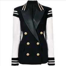 Load image into Gallery viewer, Double Breasted Letter Jacket Coat Dress