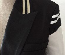Load image into Gallery viewer, Double Breasted Letter Jacket Coat Dress