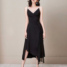 Load image into Gallery viewer, Spaghetti Strap  Sweetheart Neckline Draped Skirt