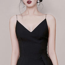 Load image into Gallery viewer, Spaghetti Strap  Sweetheart Neckline Draped Skirt