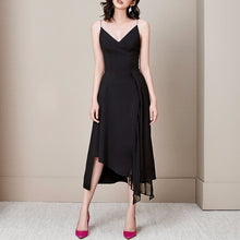 Load image into Gallery viewer, Spaghetti Strap  Sweetheart Neckline Draped Skirt