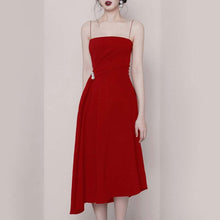 Load image into Gallery viewer, A- Line Dress  Spaghetti Strap A Line Dress