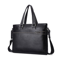 Load image into Gallery viewer, Genuine Leather Business Laptop Briefcase Shoulder Bag Quality Leather