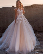 Load image into Gallery viewer, A Line Wedding Dresses Sleeveless