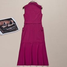 Load image into Gallery viewer, Long Dress Milan Runway  High Quality Shirt Dress