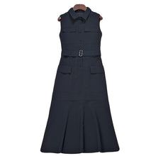 Load image into Gallery viewer, Long Dress Milan Runway  High Quality Shirt Dress