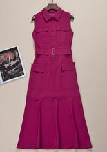 Load image into Gallery viewer, Long Dress Milan Runway  High Quality Shirt Dress