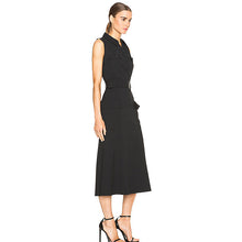 Load image into Gallery viewer, Long Dress Milan Runway  High Quality Shirt Dress