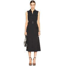 Load image into Gallery viewer, Long Dress Milan Runway  High Quality Shirt Dress