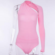Load image into Gallery viewer, 4 way stretch One Sleeve Bodysuit