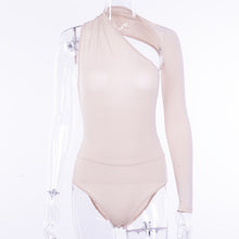 Load image into Gallery viewer, 4 way stretch One Sleeve Bodysuit