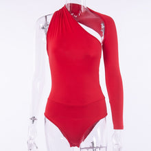 Load image into Gallery viewer, 4 way stretch One Sleeve Bodysuit
