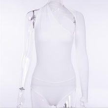 Load image into Gallery viewer, 4 way stretch One Sleeve Bodysuit