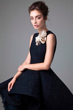 Load image into Gallery viewer, NAVARRA HAUTE COUTURE WATERFALL FLOUNCE DRESS
