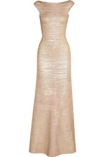Load image into Gallery viewer, Golden Metallic Bandage Gown