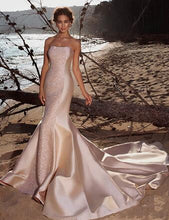 Load image into Gallery viewer, Navarra Malibu Gown  Big Bow Open Back (many colors available)