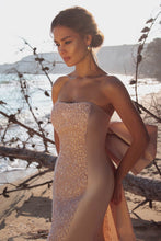 Load image into Gallery viewer, Navarra Malibu Gown  Big Bow Open Back (many colors available)