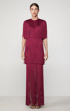 Load image into Gallery viewer, Sexy Red Tiered Fringe Dress