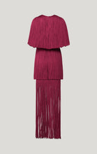 Load image into Gallery viewer, Sexy Red Tiered Fringe Dress