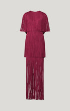 Load image into Gallery viewer, Sexy Red Tiered Fringe Dress