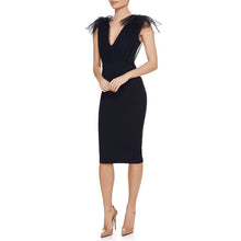Load image into Gallery viewer, Gathered Tulle Accent Shoulder Bandage Dress
