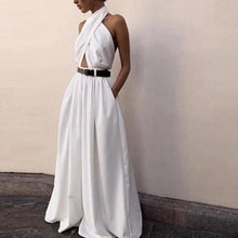 Load image into Gallery viewer, Elegant Halter Wide Leg Jumpsuit