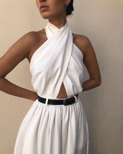 Load image into Gallery viewer, Elegant Halter Wide Leg Jumpsuit