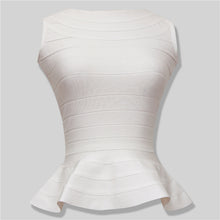Load image into Gallery viewer, Sleeveless Peplum Bandage Top