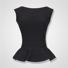 Load image into Gallery viewer, Sleeveless Peplum Bandage Top