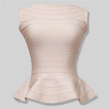 Load image into Gallery viewer, Sleeveless Peplum Bandage Top