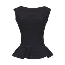 Load image into Gallery viewer, Sleeveless Peplum Bandage Top