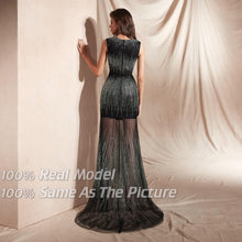 Load image into Gallery viewer, Long Beaded Special Occasion Dress