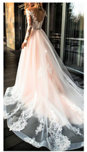 Load image into Gallery viewer, Guipure Lace Off Shoulder Wedding Gown