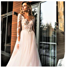 Load image into Gallery viewer, Guipure Lace Off Shoulder Wedding Gown
