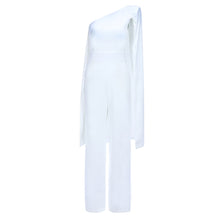 Load image into Gallery viewer, Navarra Italian one shoulder cape Jumpsuit