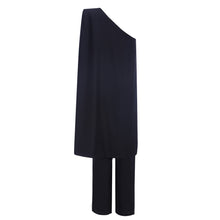 Load image into Gallery viewer, Navarra Italian one shoulder cape Jumpsuit