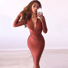 Load image into Gallery viewer, Ponte Knit  Evening Long Sleeve  Runway Dress