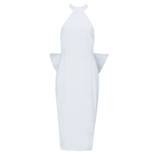 Load image into Gallery viewer, Halter Neck Bow Backless Evening  Dress