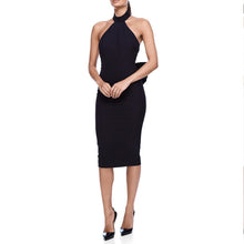 Load image into Gallery viewer, Halter Neck Bow Backless Evening  Dress