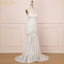 Load image into Gallery viewer, Guipure Lace Sweetheart Neckline Bias Cut Wedding Dress