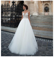 Load image into Gallery viewer, Sleeveless Wedding Beach Bridal Gown