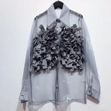 Load image into Gallery viewer, Elegant Floral Ruffle Blouse