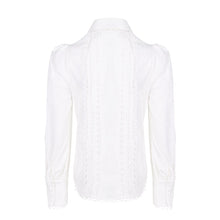 Load image into Gallery viewer, Long Sleeve Rows of Button Loops Blouse..
