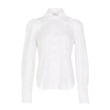 Load image into Gallery viewer, Long Sleeve Rows of Button Loops Blouse..