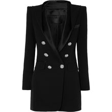 Load image into Gallery viewer, Double Breasted  Blazer with hood