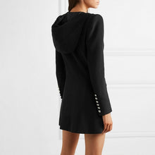 Load image into Gallery viewer, Double Breasted  Blazer with hood