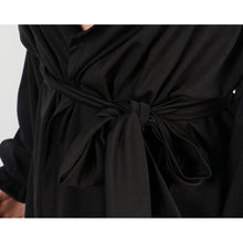 Load image into Gallery viewer, Deep V-neck Loose Mini Black Shirt Dress